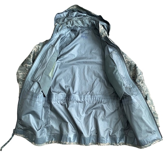 Camo Parka Small Long Shell Jacket Tiger Stripe Underarm Vents Hunting Outdoor - Picture 12 of 13